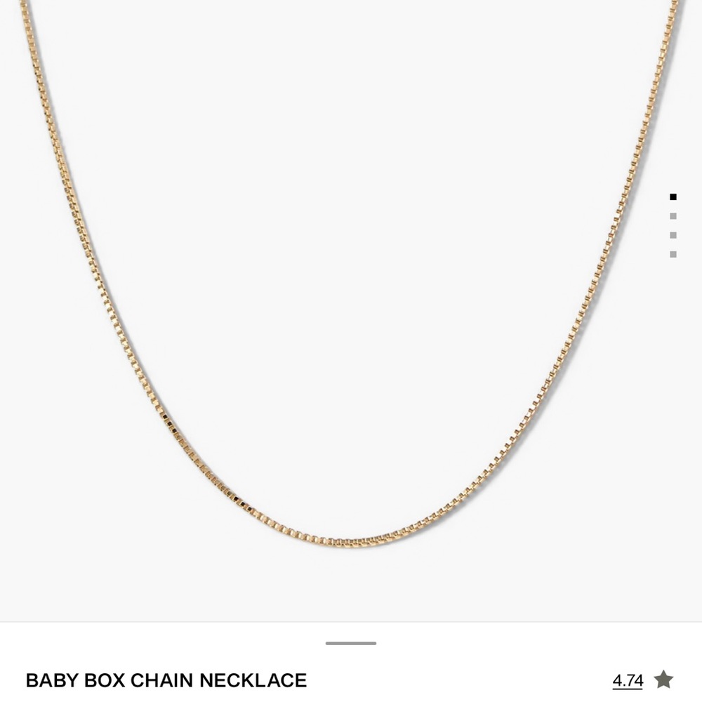 Mejuri Gold Box Chain Necklace